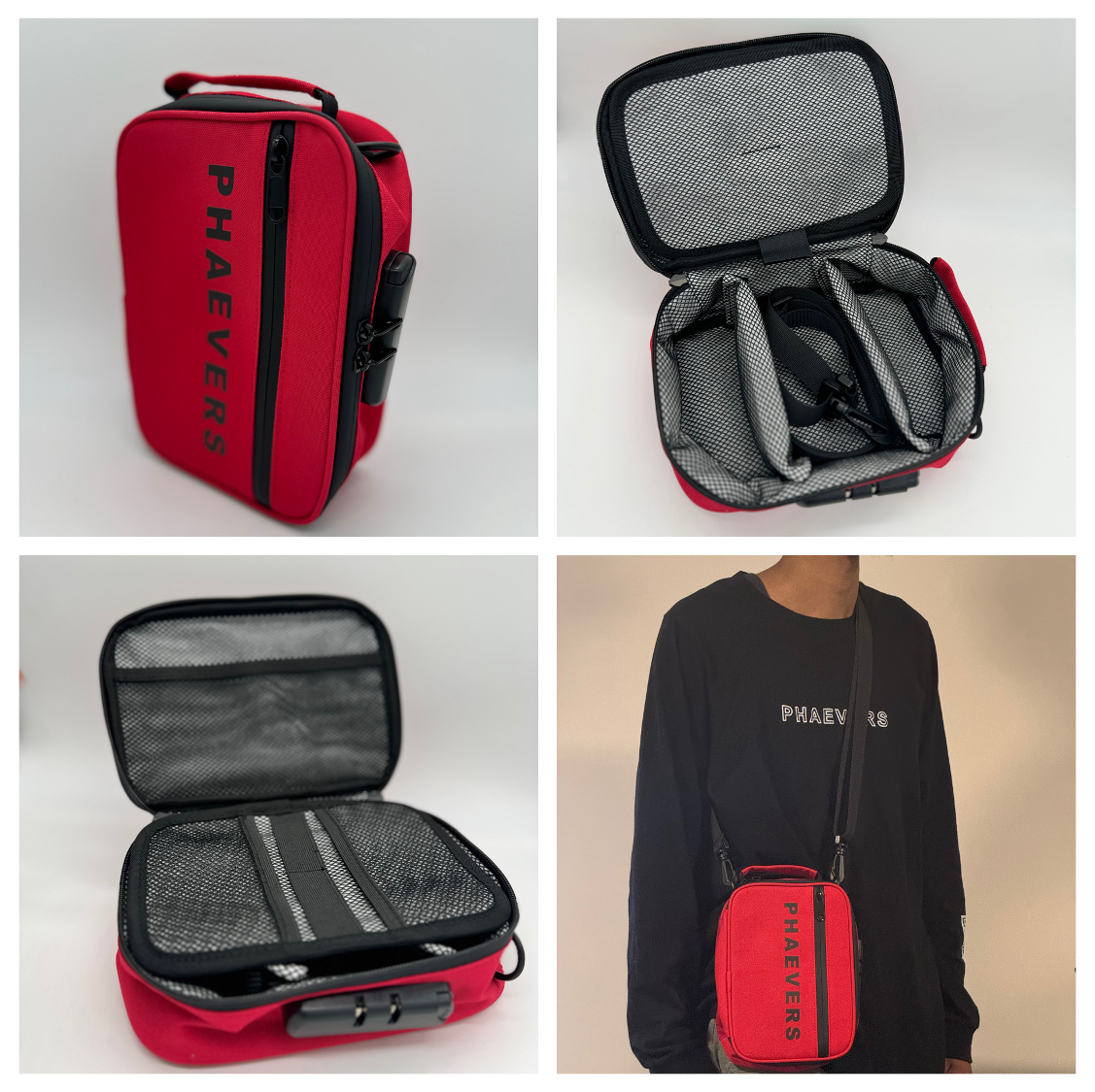 BRZE | Lockable Smell Proof Bags with Removable Shoulder Strap