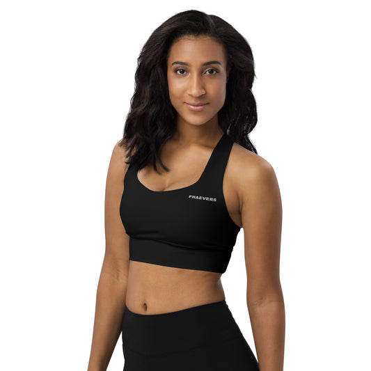 BLACK Longline Sports Bra