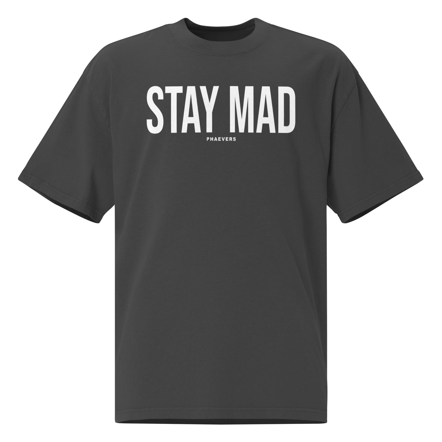 STAY MAD Oversized Faded T-Shirt